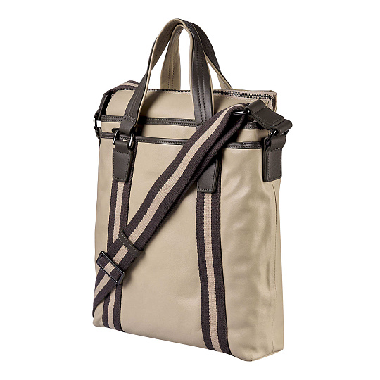 Сумка планшет Dr.Koffer из натуральной кожи бежевый