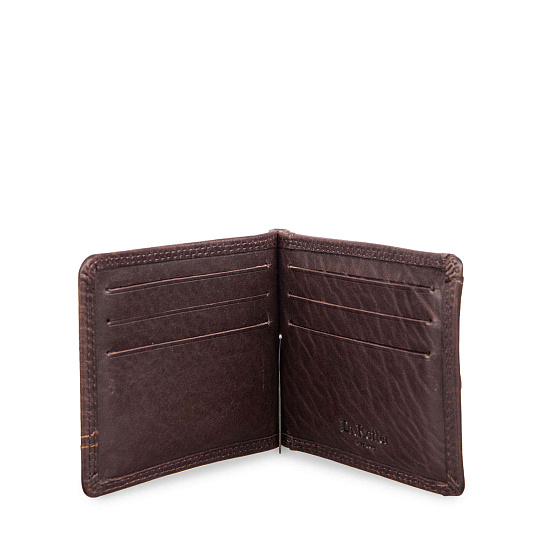 Зажим для денег Dr.Koffer из натуральной кожи коричневый