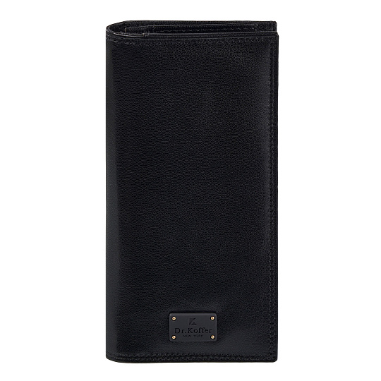 Портмоне Dr.Koffer из натуральной кожи черное