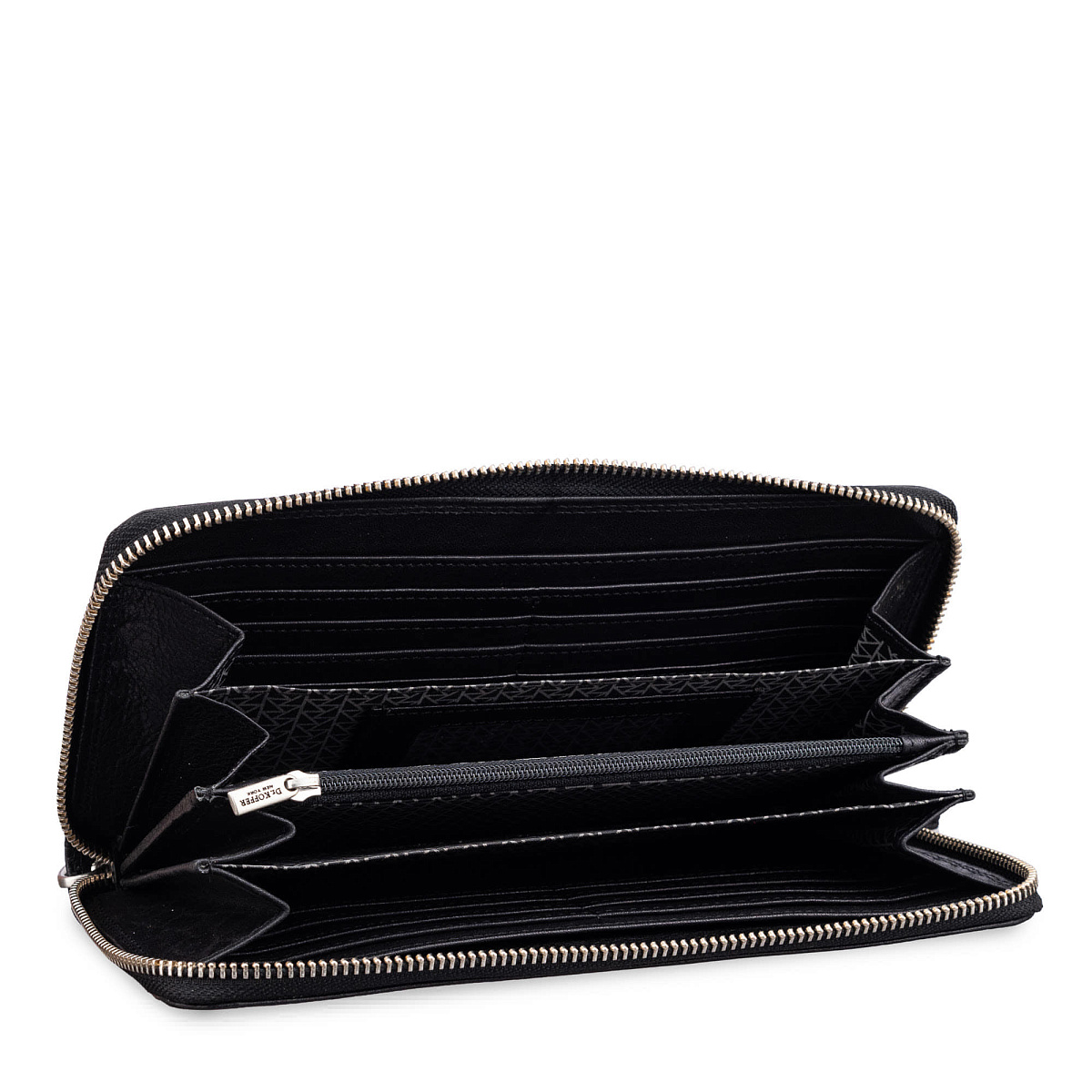 Портмоне Dr.Koffer из натуральной кожи черное