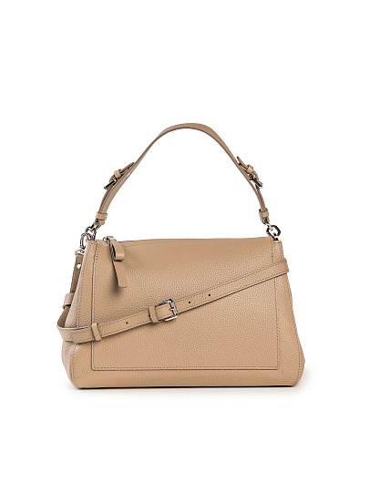 Женская сумка Dr. Koffer из натуральной кожи бежевая