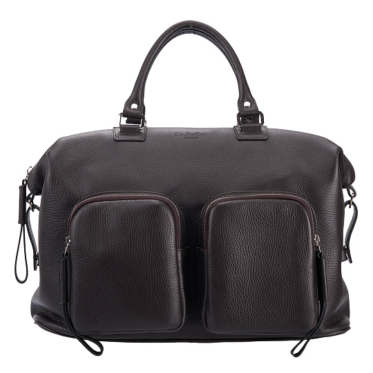 Сумка дорожная Dr.Koffer из натуральной кожи коричневая