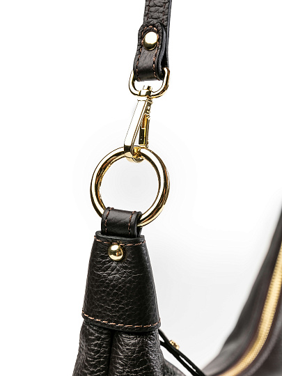 Женская сумка Dr.Koffer из натуральной кожи темно-коричневая