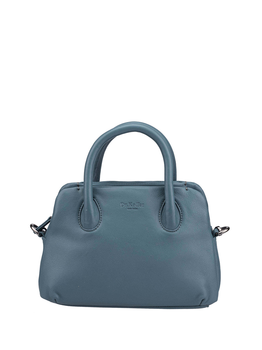 Женская сумка Dr.Koffer из натуральной кожи голубая