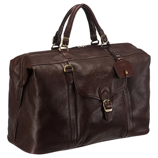 Сумка дорожная саквояж Dr.Koffer из натуральной кожи