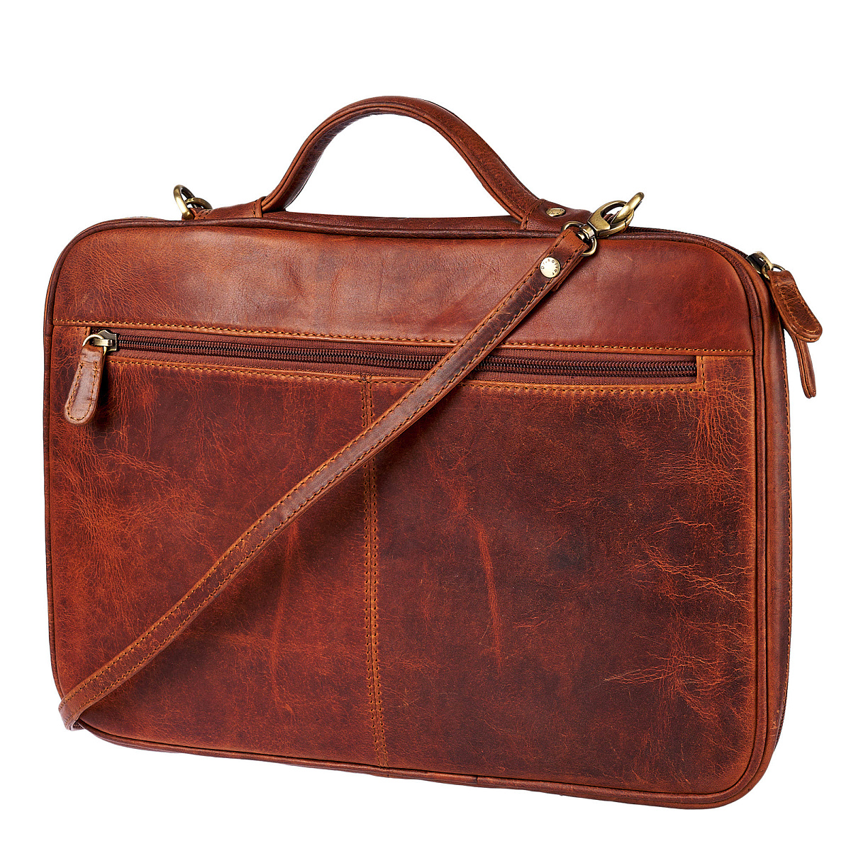 Папка для документов с ручкой Dr. Koffer из натуральной кожи