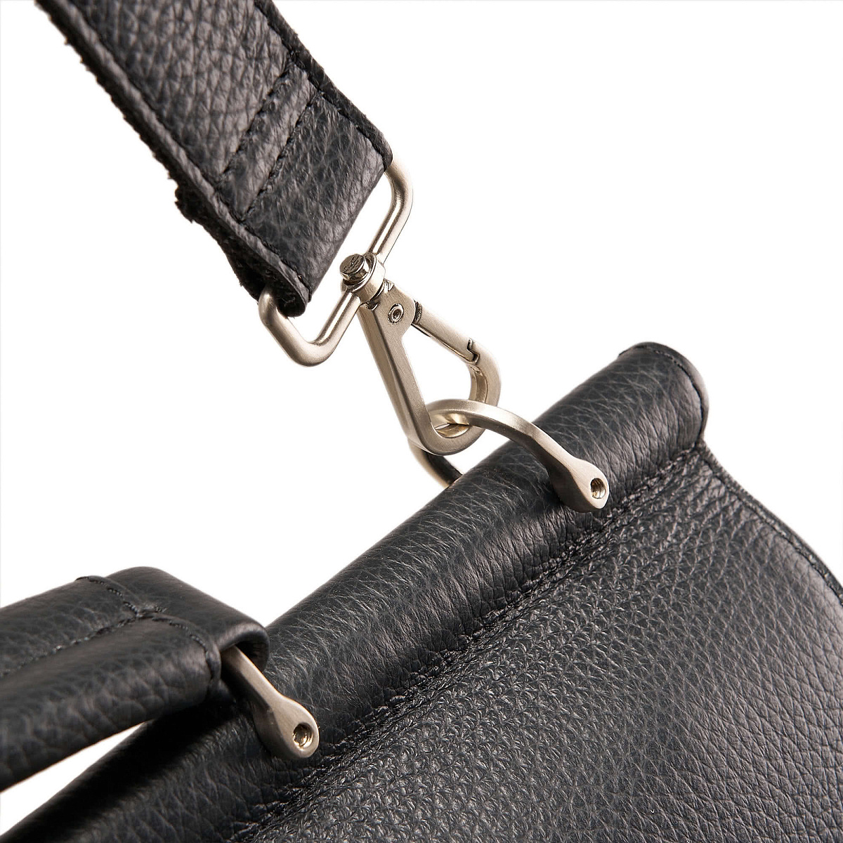 Портфель Dr.Koffer из натуральной кожи черный