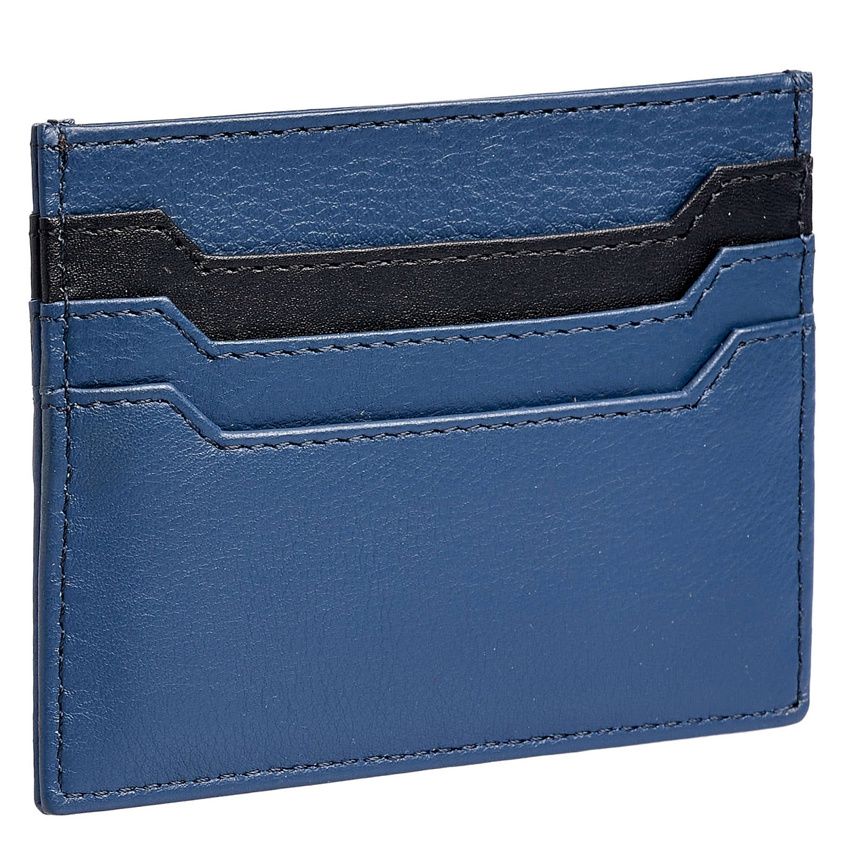 Кредитница Dr.Koffer из натуральной кожи синяя