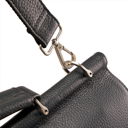 Портфель Dr.Koffer из натуральной кожи черный