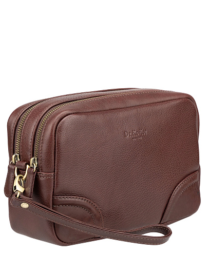 Сумка-визитка Dr. Koffer из натуральной кожи коричневая