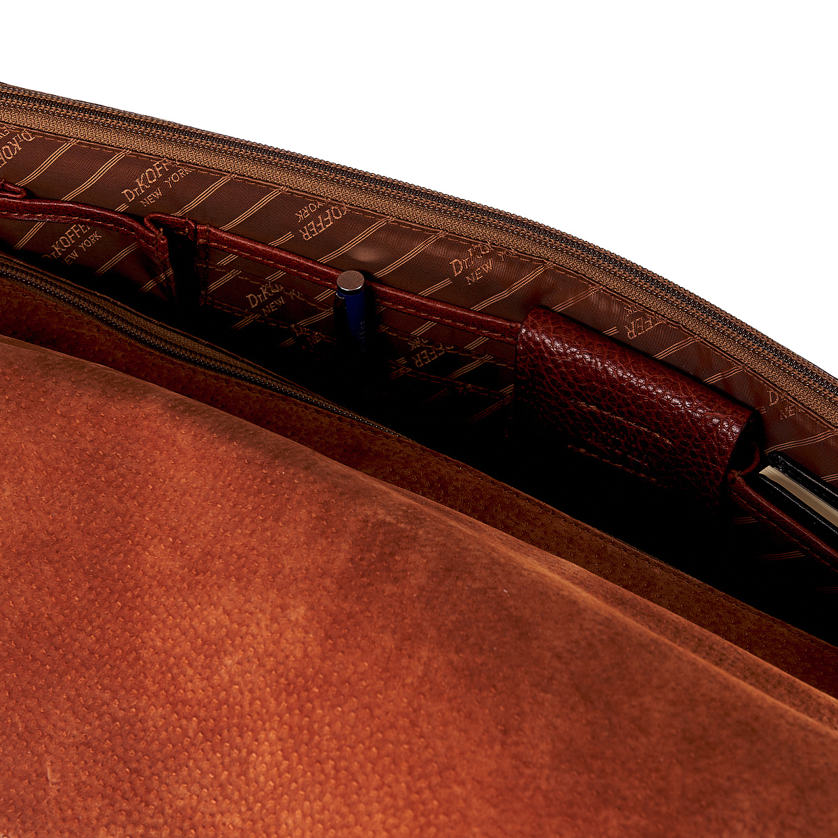 Портфель Dr.Koffer из натуральной кожи светло-коричневый