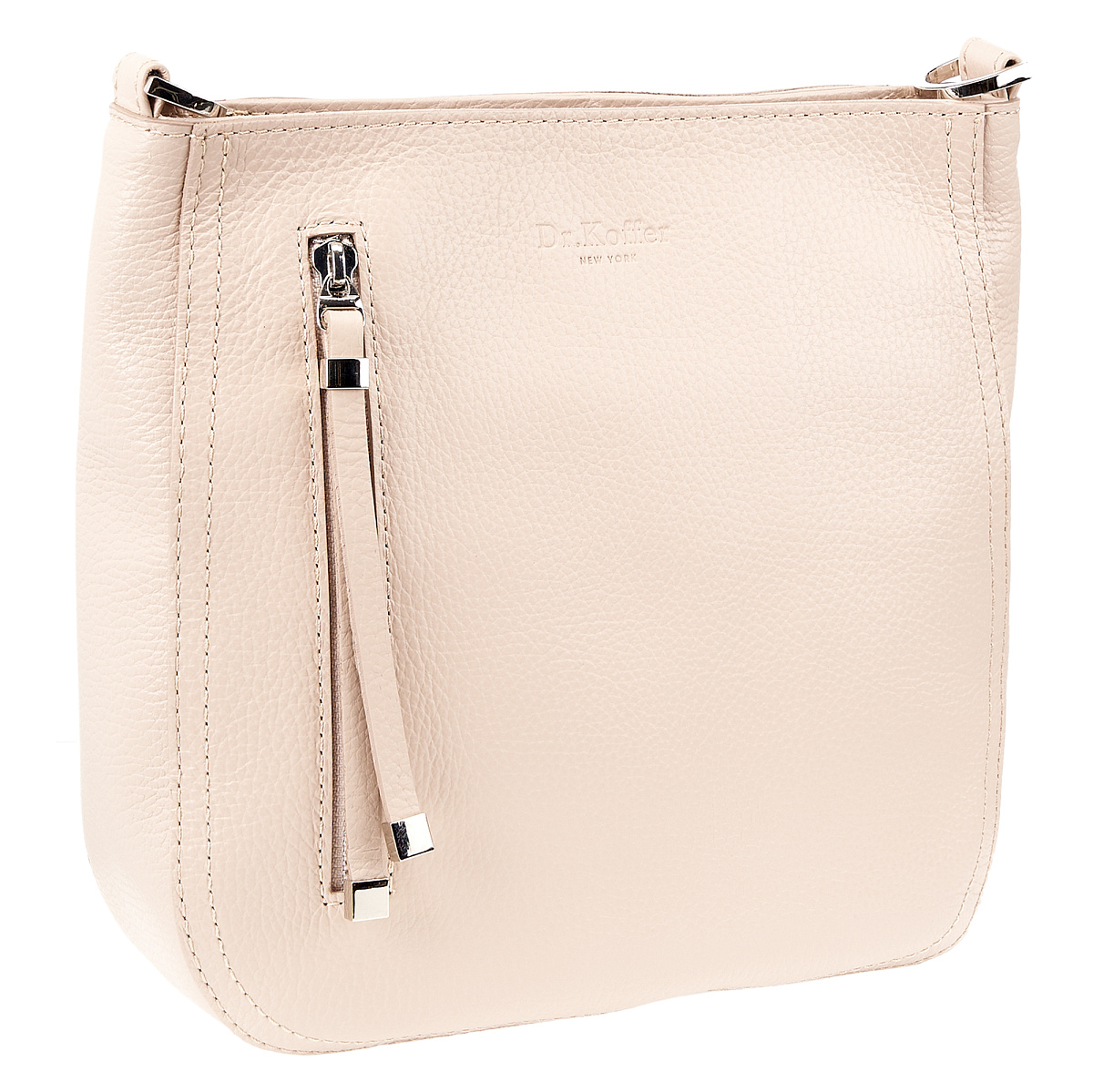 Женская сумка Dr. Koffer из натуральной кожи бежевая