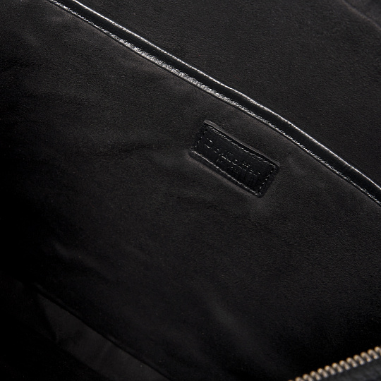 Деловая сумка Dr.Koffer из натуральной кожи черная