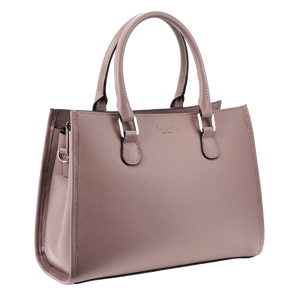 Женская сумка Dr. Koffer из натуральной кожи розовая