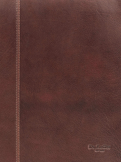 Деловая сумка Dr.Koffer из натуральной кожи темно-коричневая