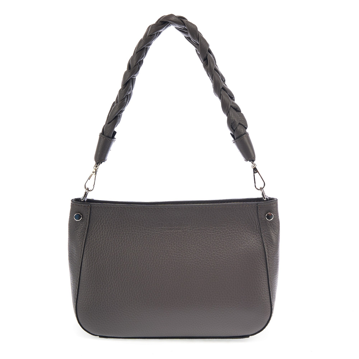 Женская сумка Dr. Koffer из натуральной кожи серая