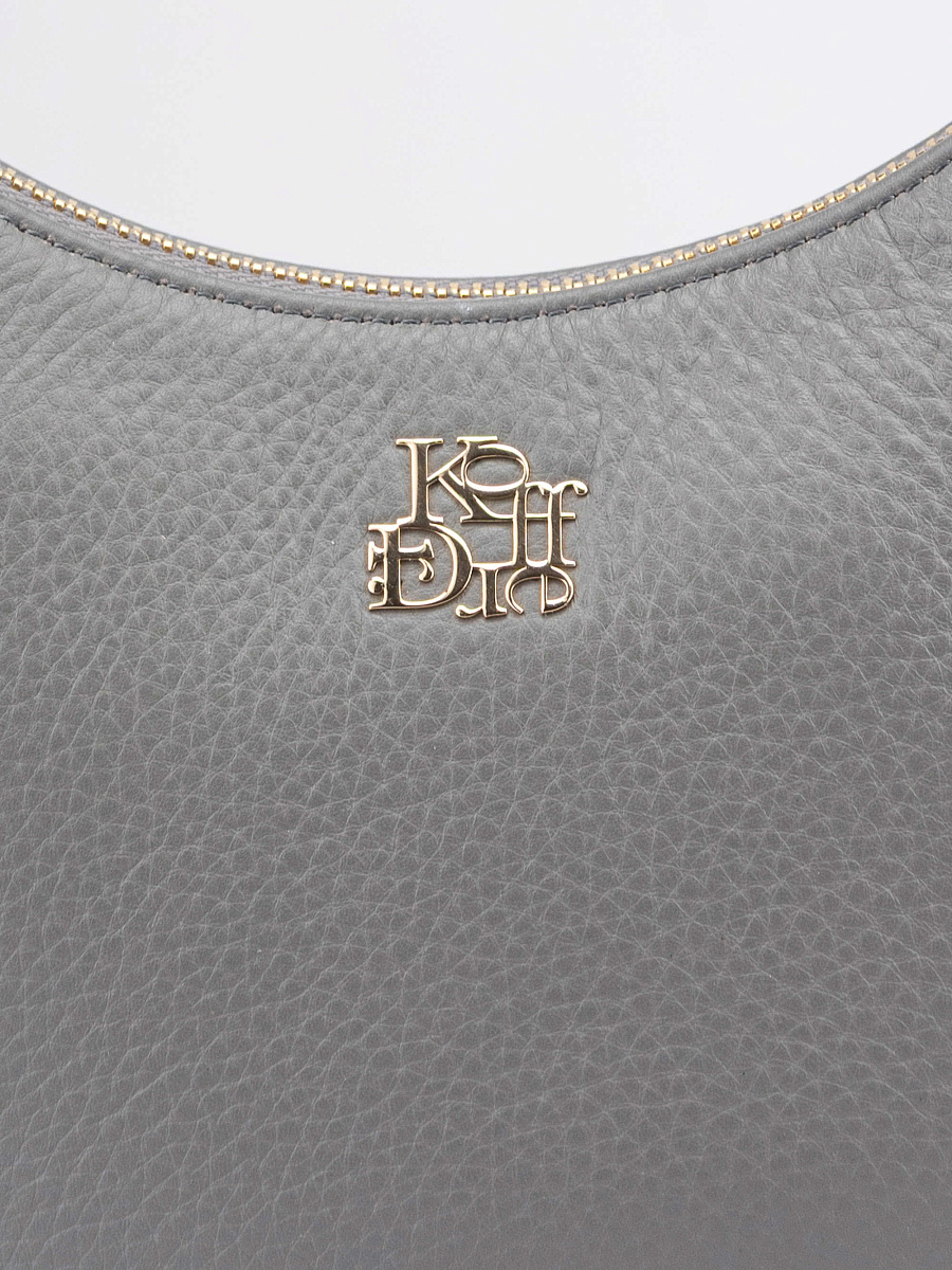 Женская сумка Dr. Koffer из натуральной кожи серая