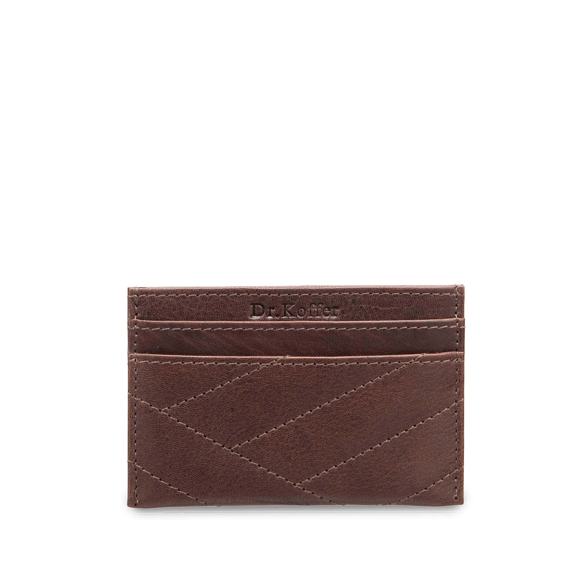 Кредитница Dr.Koffer из натуральной кожи коричневая