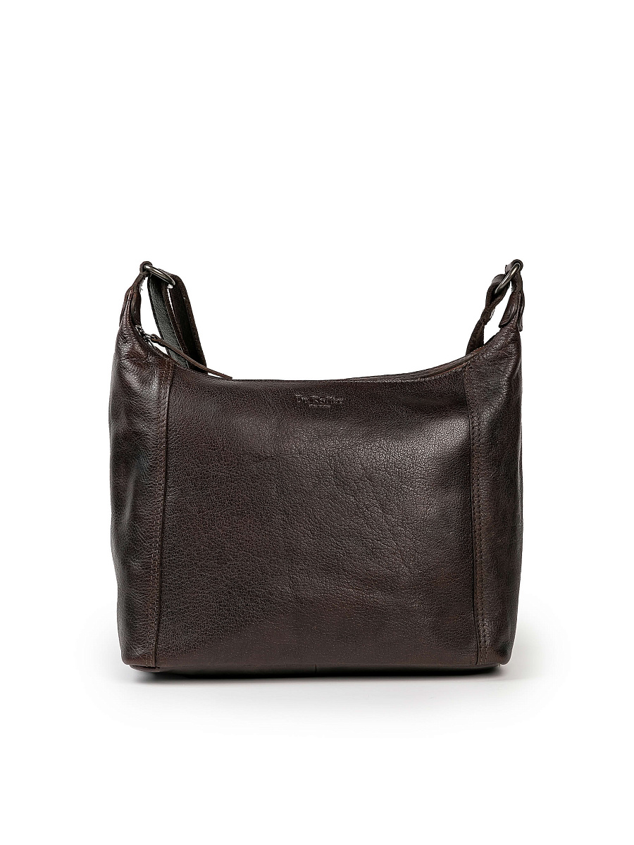 Сумка через плечо Dr.Koffer из натуральной кожи коричневая