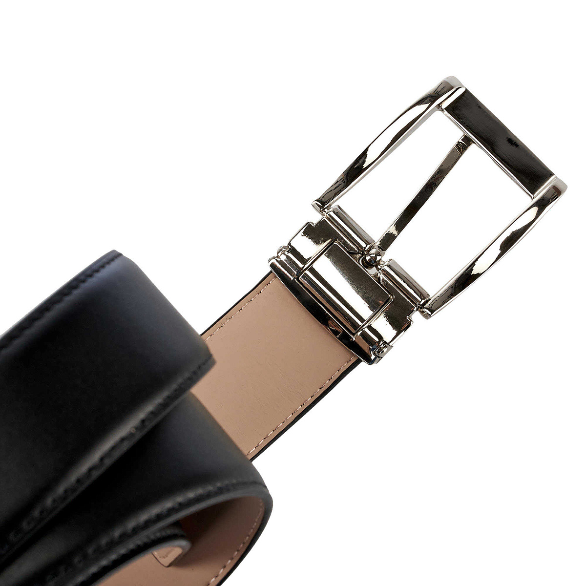 Ремень Dr. Koffer из натуральной кожи черный