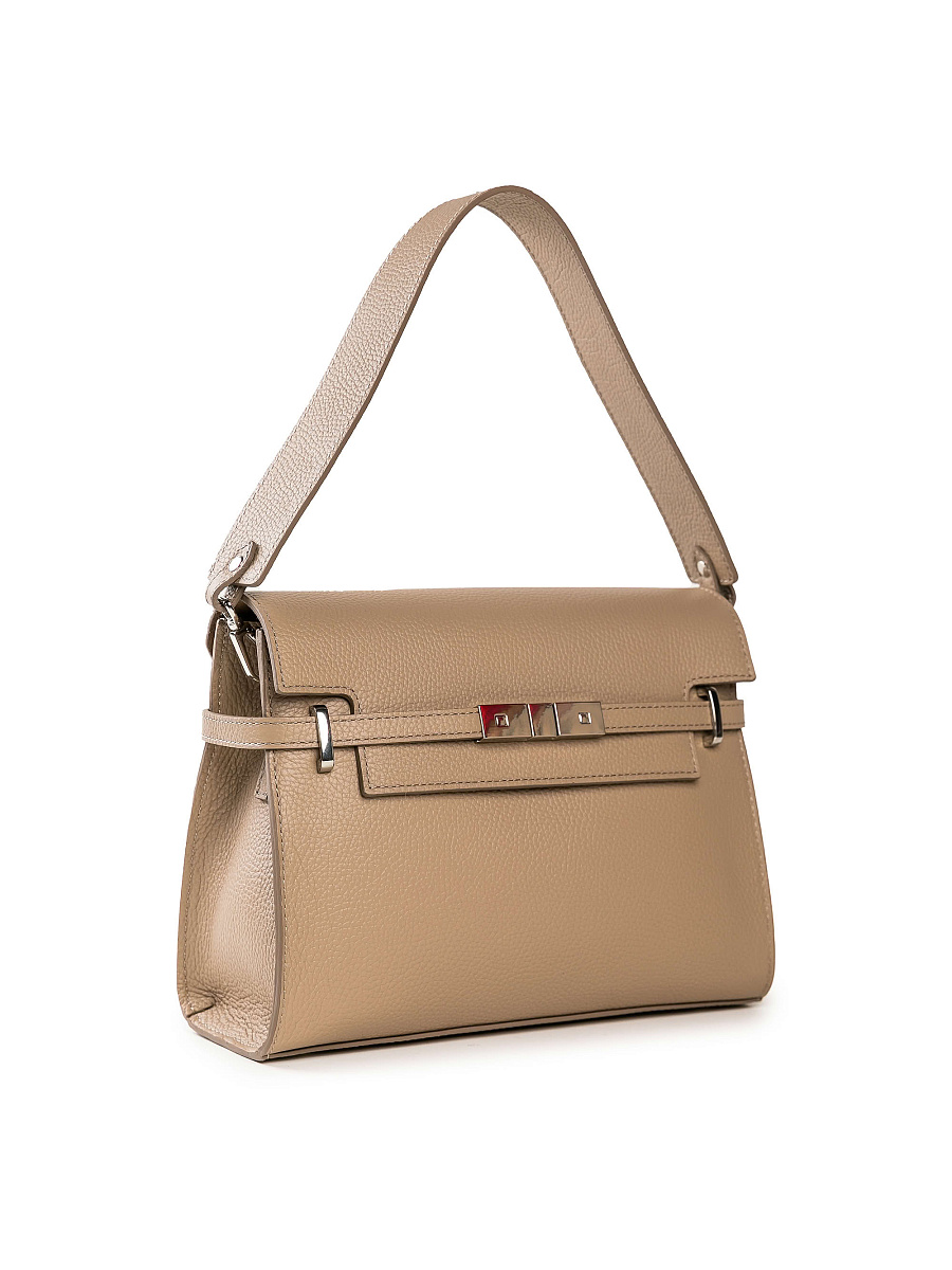 Женская сумка Dr. Koffer из натуральной кожи бежевая