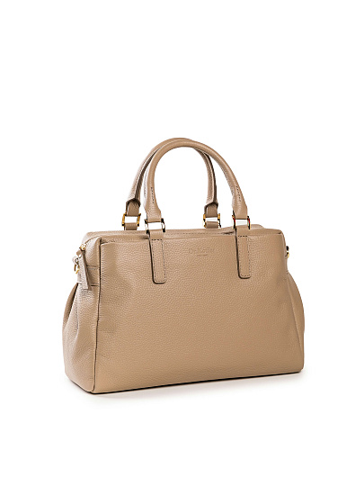 Женская сумка Dr. Koffer из натуральной кожи бежевая