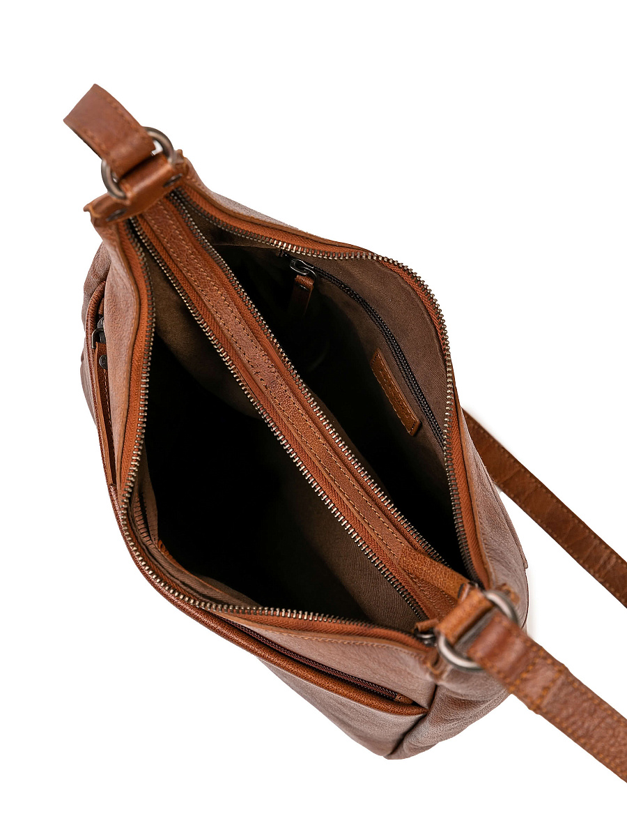 Женская сумка Dr.Koffer из натуральной кожи коричневая