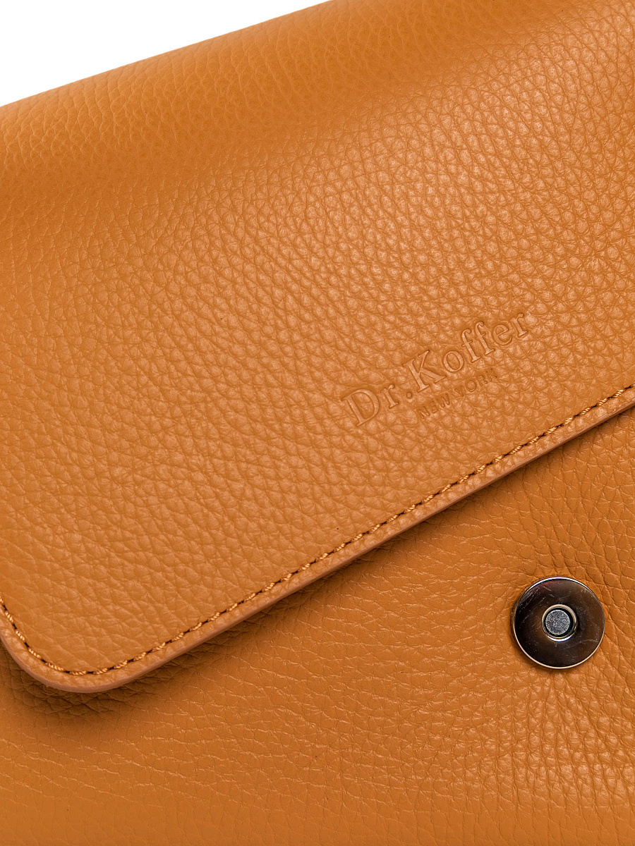 Женская сумка Dr. Koffer из натуральной кожи коричневая