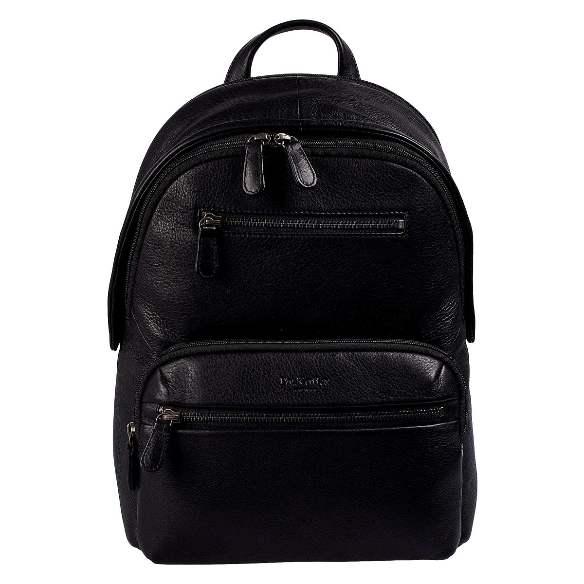 Рюкзак Dr.Koffer из натуральной кожи черный