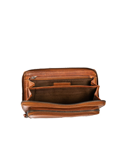 Портмоне Dr.Koffer из натуральной кожи светло-коричневое