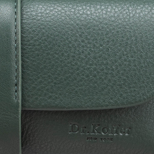 Очечник Dr.Koffer из натуральной кожи зеленый