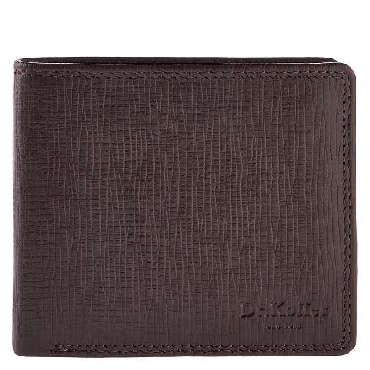 Портмоне Dr.Koffer из натуральной кожи коричневое