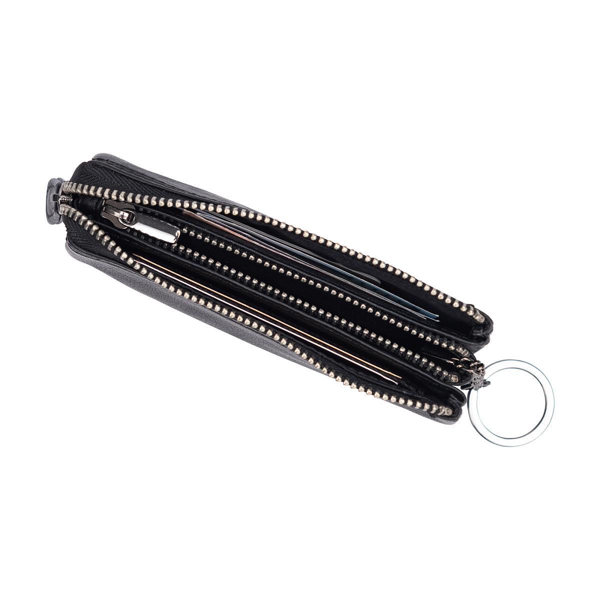 Ключница Dr.Koffer из натуральной кожи черная