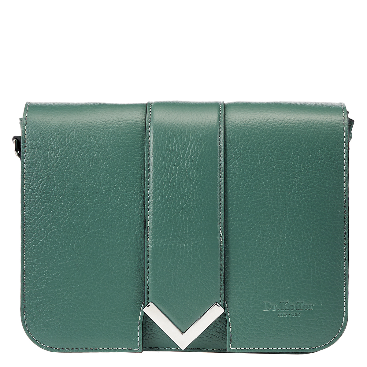 Женская сумка Dr. Koffer из натуральной кожи зеленая