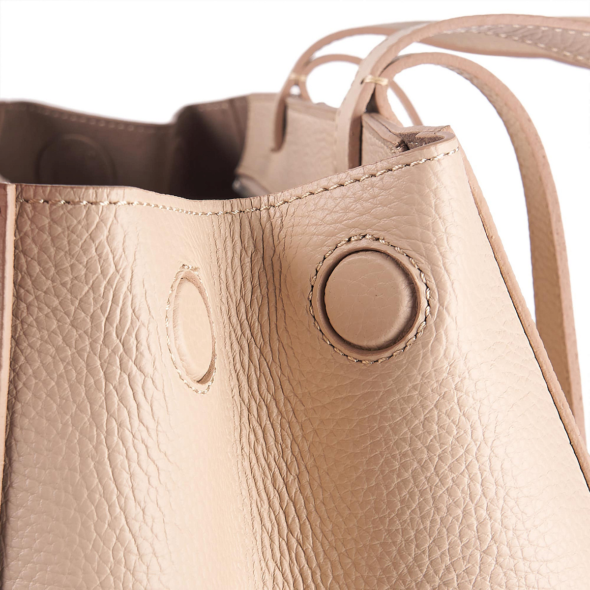 Женская сумка Dr. Koffer из натуральной кожи бежевая