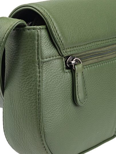 Женская сумка Dr.Koffer из натуральной кожи зеленая