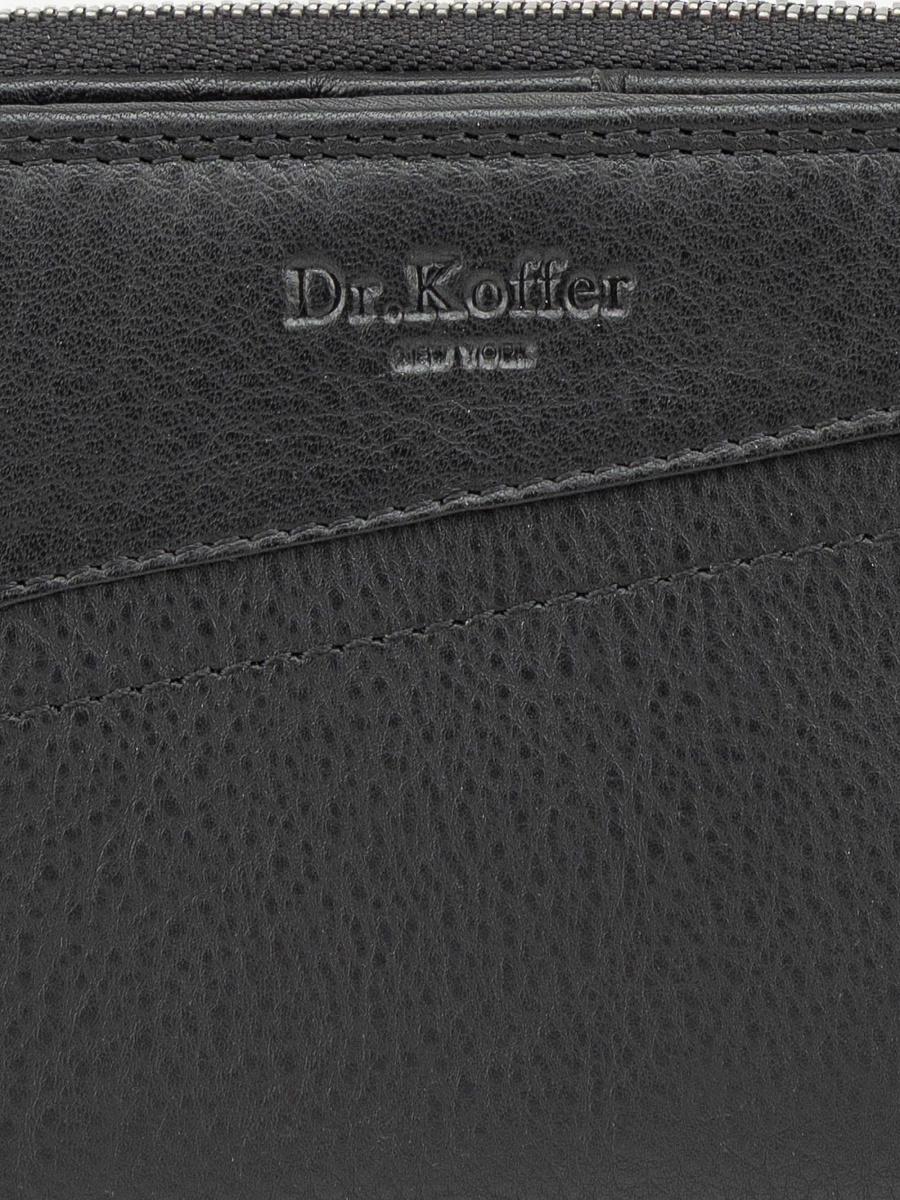 Портмоне Dr.Koffer из натуральной кожи черное