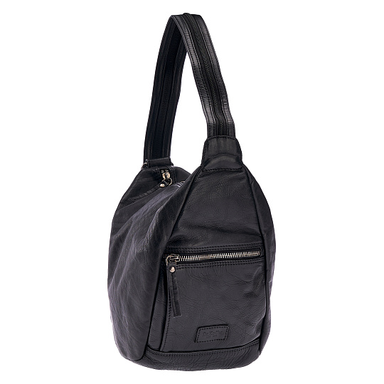 Сумка через плечо Dr.Koffer из натуральной кожи черная