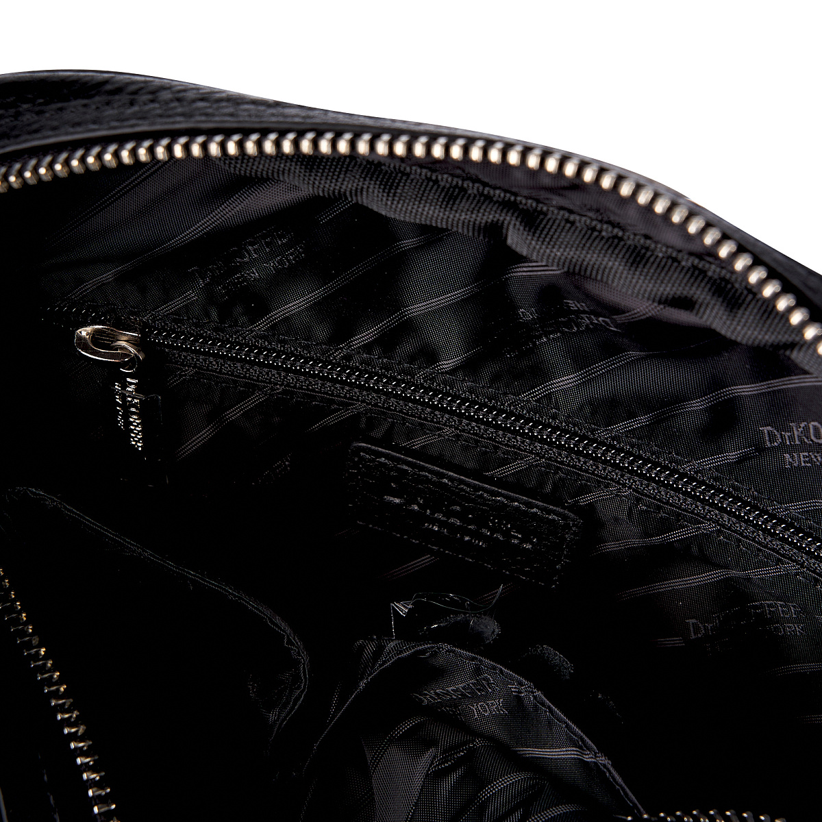 Сумка через плечо Dr.Koffer из натуральной кожи черная