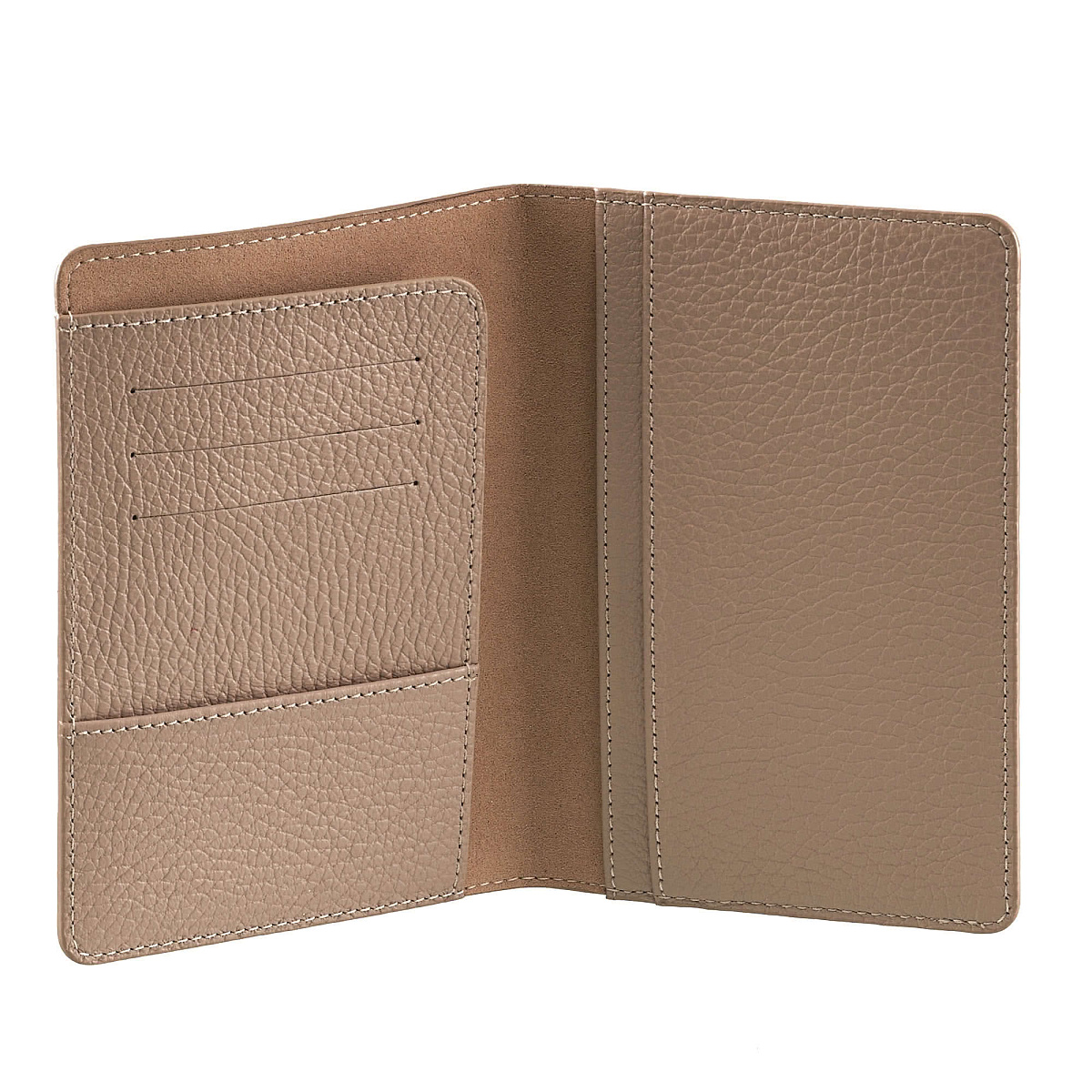 Обложка для паспорта Dr.Koffer из натуральной кожи бежевая