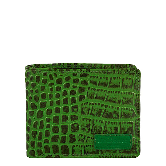 Портмоне Dr.Koffer из натуральной кожи зеленое