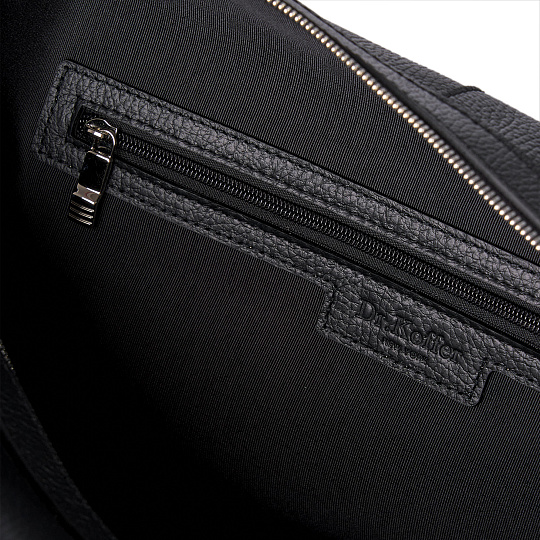 Сумка дорожная Dr.Koffer  из натуральной кожи черная