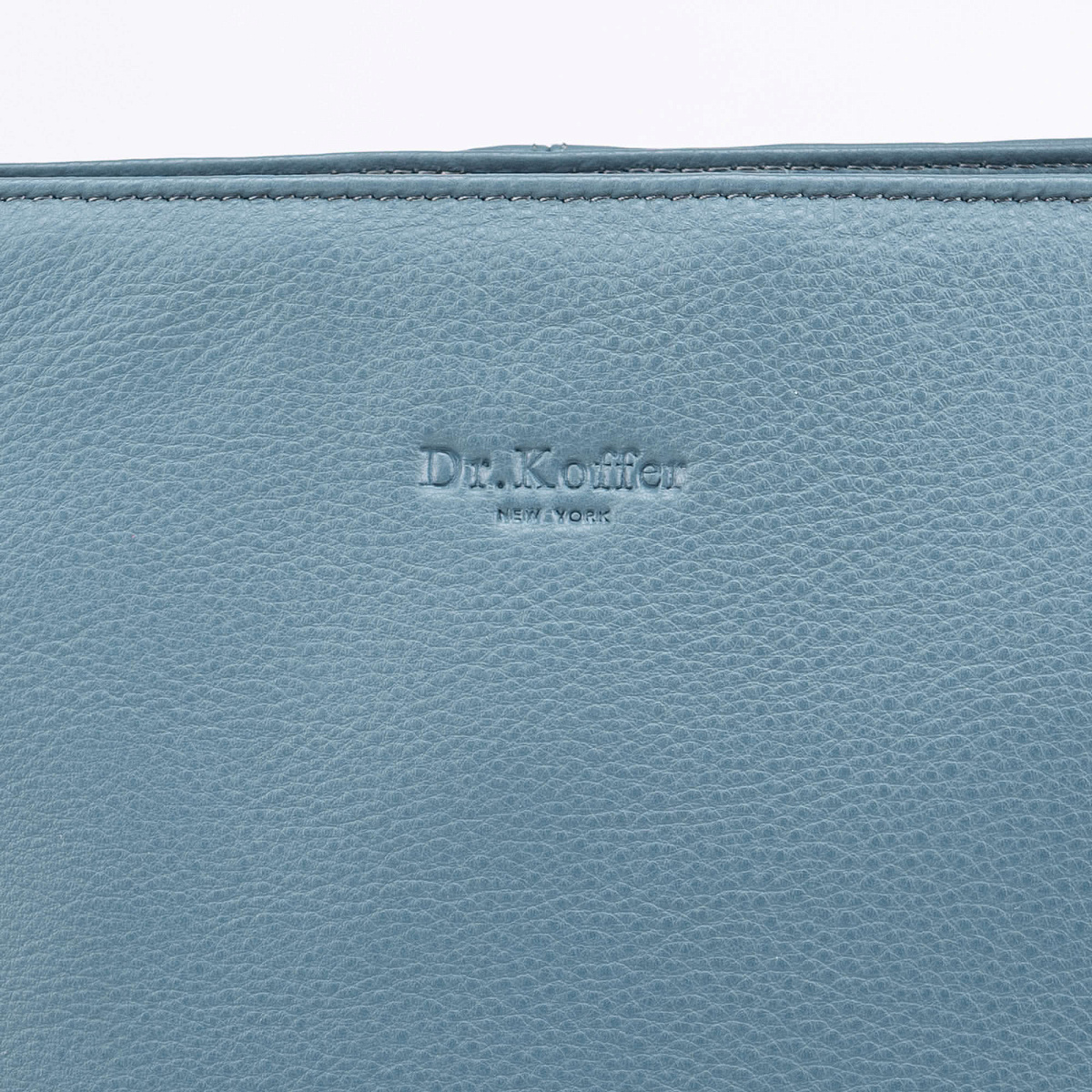 Женская сумка Dr.Koffer из натуральной кожи голубая