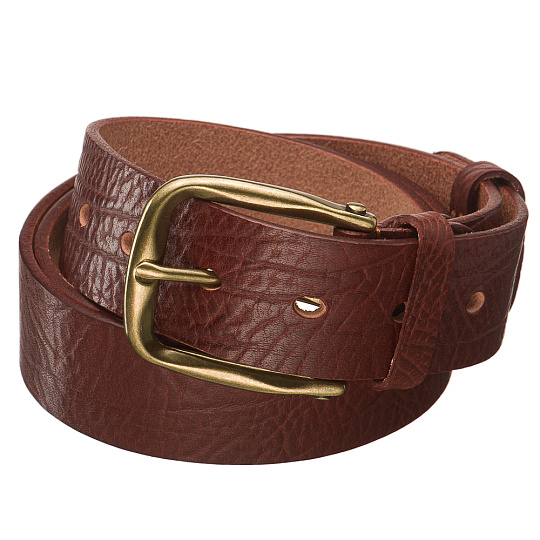 Ремень Dr. Koffer из натуральной кожи коричневый