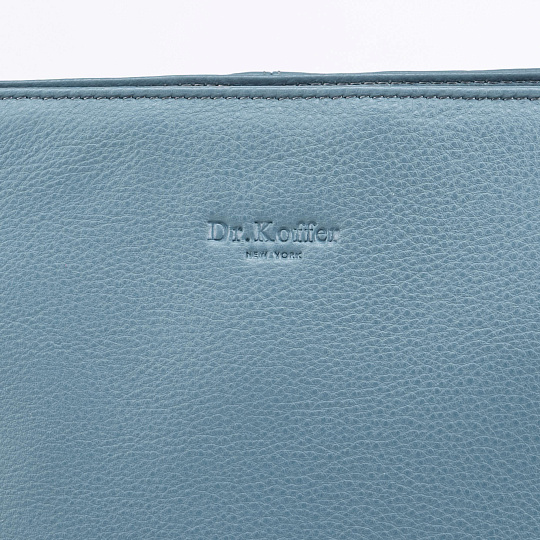 Женская сумка Dr.Koffer из натуральной кожи голубая