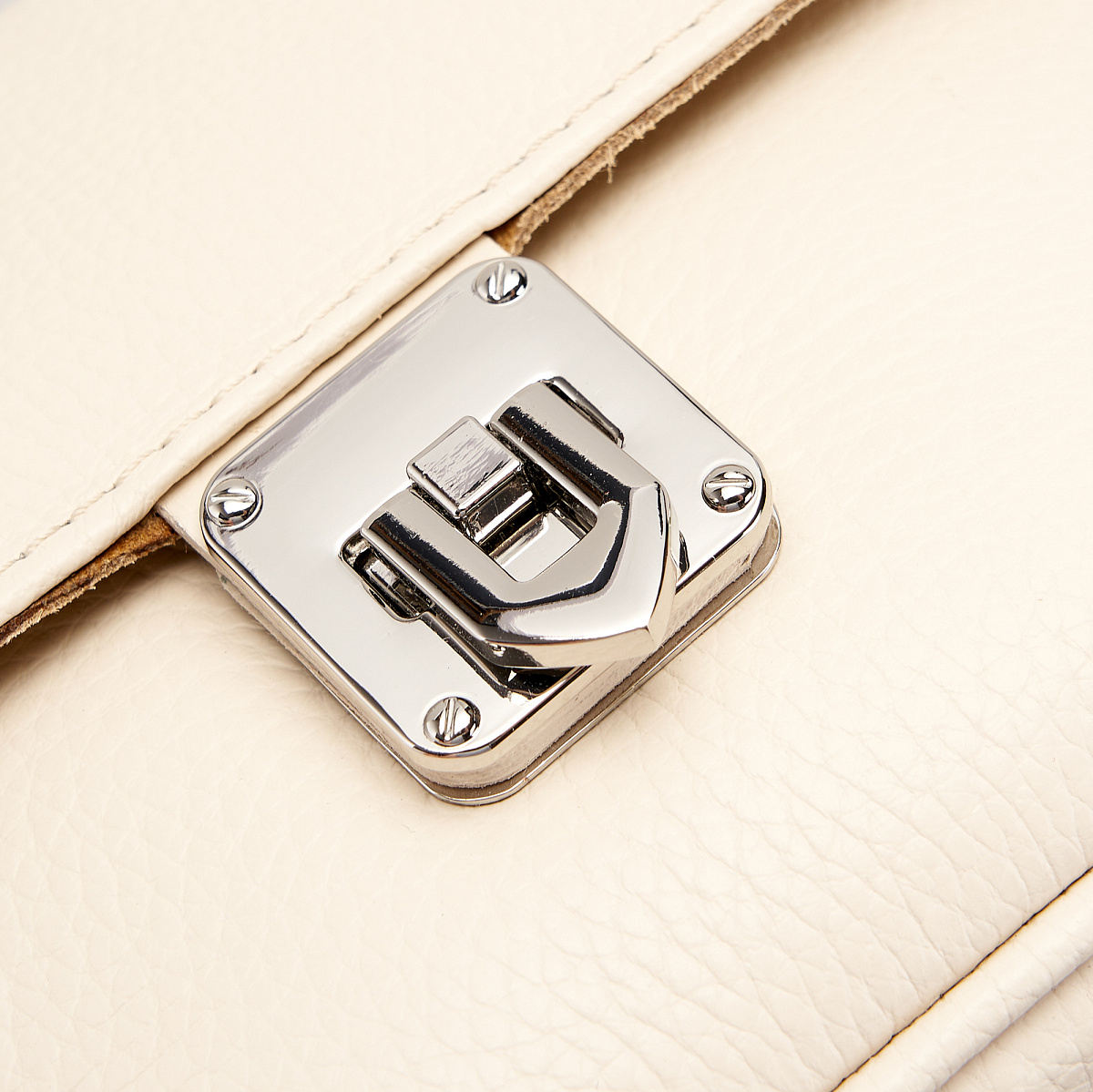 Женская сумка Dr. Koffer из натуральной кожи белая