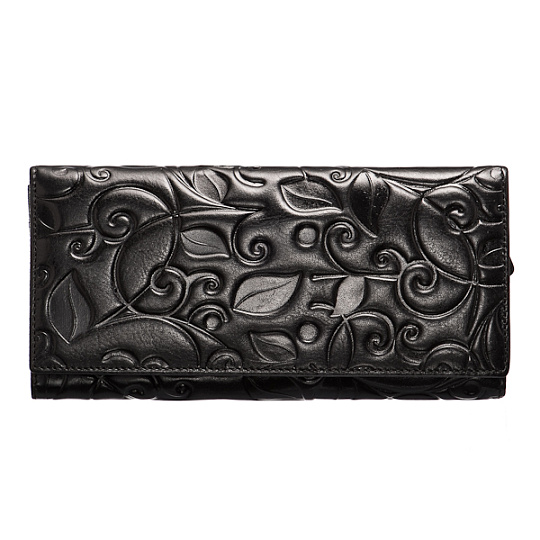 Портмоне Dr.Koffer из натуральной кожи черное