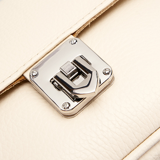 Женская сумка Dr. Koffer из натуральной кожи белая