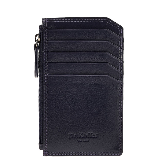 Кредитница Dr.Koffer из натуральной кожи фиолетовая