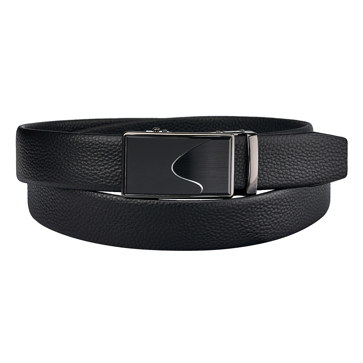 Ремень Dr. Koffer из натуральной кожи черный